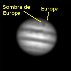 Jupiter, Europa y su sombra